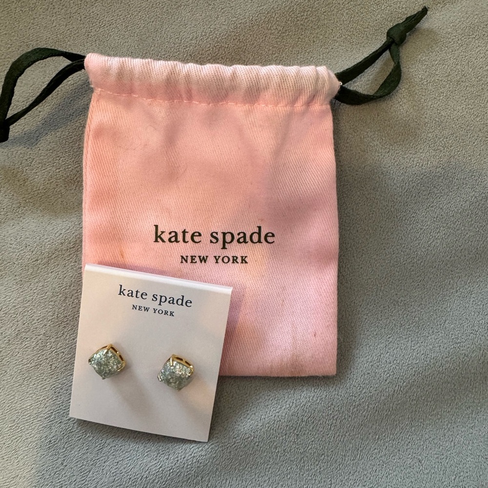 Kate Spade Glittering Silver Earrings